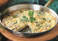 leeks zucchini cheese frittata