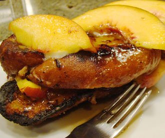 Peach toast